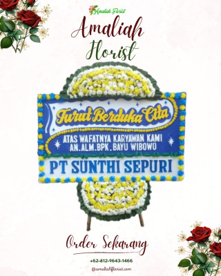 Papan Bunga Duka di Kateng